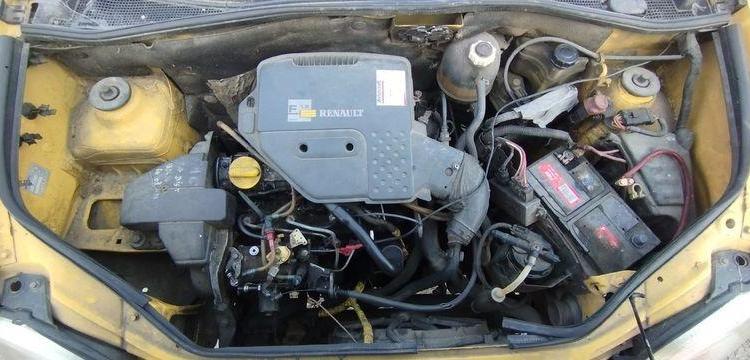 RENAULT KANGOO EXPRESS I FOURGON 1.9D – 55CV – ANNEE 2002 JAUNE AY-346-FP