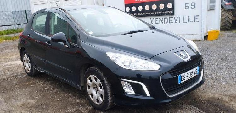 PEUGEOT 308 5 PORTES 1,6 HDI 8V FAP BLUE LION 92 CV – DIESEL – 237260 KMS – ANNEE 2011 NOIR BS-202-NS
