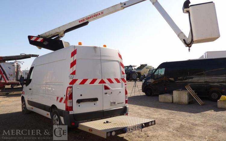 RENAULT MASTER 3 L2H2 F3500 2,3DCI 16 FAP 125 CV AVEC NACELLE TIME ET32LE – 695 HEURES BLANC CV-472-XS