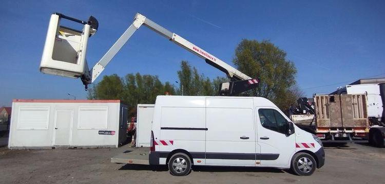 RENAULT MASTER 3 L2H2 F3500 2,3DCI 16 FAP 125 CV AVEC NACELLE TIME ET32LE – 695 HEURES BLANC CV-472-XS