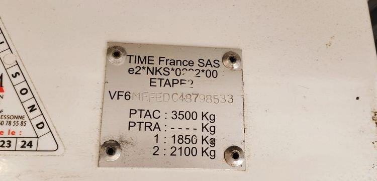 RENAULT MASTER 3 L2H2 F3500 2,3DCI 16 FAP 125 CV AVEC NACELLE TIME ET32LE – 695 HEURES BLANC CV-472-XS
