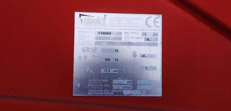 IVECO 35S12 AVEC NACELLE COMET ESK18/2/7,5HQ – DIESEL – 1182 HEURES – 14260 KMS ROUGE EL-558-HZ