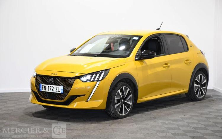 PEUGEOT 208 ELECTRIQUE 50KWH 136CH GT LINE 5P JAUNE FN-172-ZL
