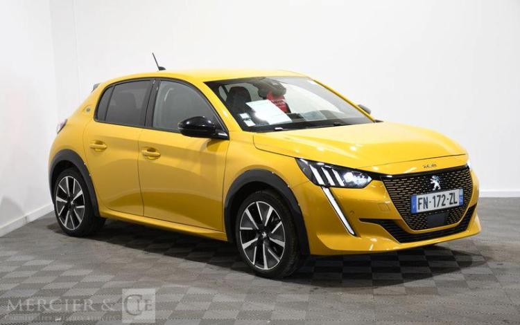 PEUGEOT 208 ELECTRIQUE 50KWH 136CH GT LINE 5P JAUNE FN-172-ZL