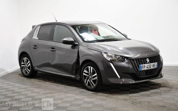 PEUGEOT 208 1.2 PURETECH 100 ALLURE EAT BVA START-STOP
 GRIS FP-432-HE