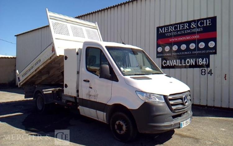 MERCEDES SPRINTER 514 CDI 145CH 37 BENNE SIMPLE CABINE COFFRE BLANC FX-390-EQ