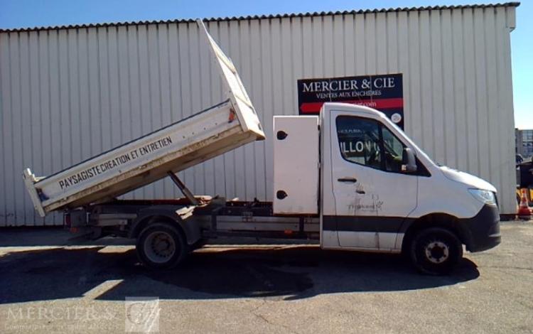 MERCEDES SPRINTER 514 CDI 145CH 37 BENNE SIMPLE CABINE COFFRE BLANC FX-390-EQ