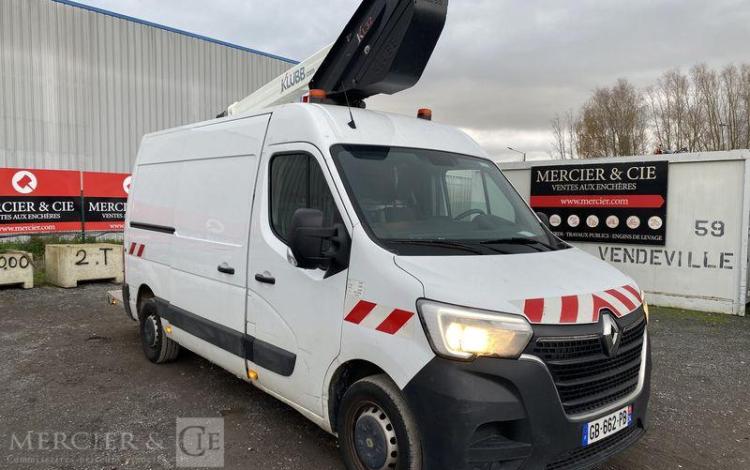RENAULT MASTER NACELLE KLUBB/KL 32 12,50 M – 762 HEURES – 59741 KMS – ANNEE 2021 BLANC GB-662-PB