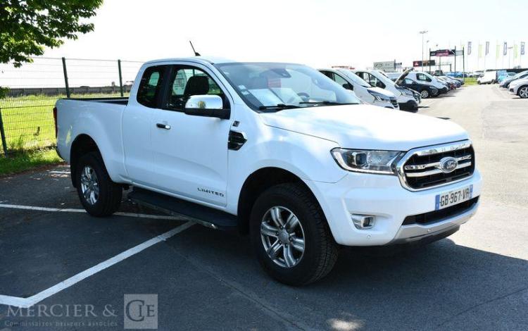 FORD RANGER TDCI SIMPLE CAB LIMITED BVA BLANC GB-967-VR