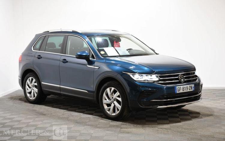 VOLKSWAGEN TIGUAN 2.0 TDI 150 ELEGANCE EXCLUSIVE DSG BVA
 BLEU GF-819-ZN