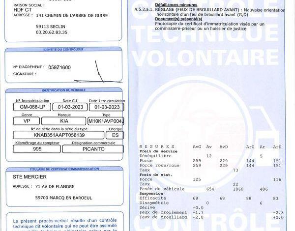 KIA PICANTO GT LINE PREMIUM ROUGE GM-068-LP