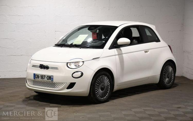 FIAT 500 ELECTRIC 95 23,7KWH AUTONOMIE 185KMH ICONE BVA BLANC GN-187-QW