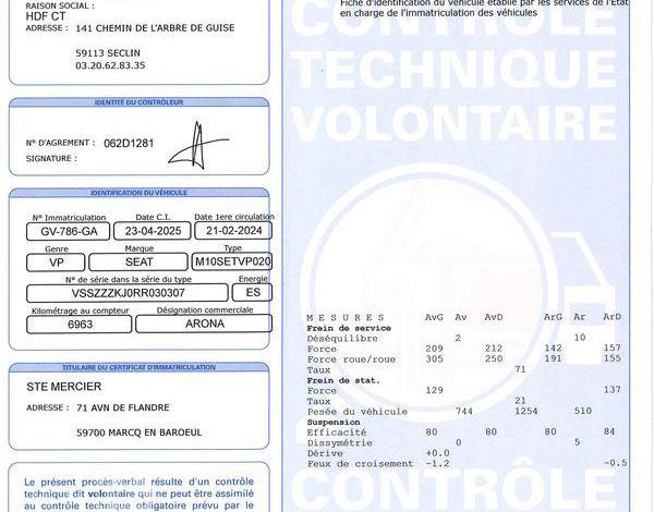 SEAT ARONA  TSI 95 CH GRIS GV-786-GA