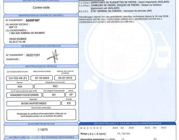 KIA RIO 1.2 85 ACTIVE BLANC CH-722-HK