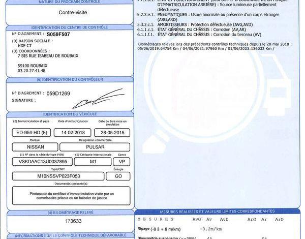 NISSAN PULSAR DCI 110 CH CONNECT EDITION BLANC ED-954-HD
