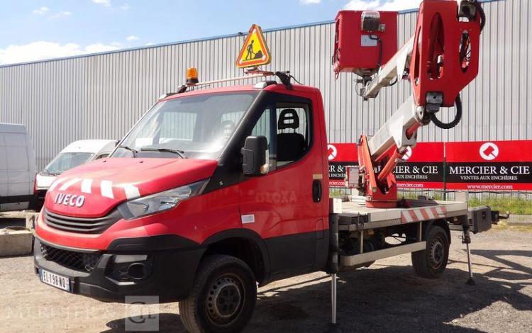 MULTITEL DAILY AVEC NACELLE MULTITEL MX170 16M – DIESEL – 2124 HEURES – 41260 KMS ROUGE EL-198-NQ