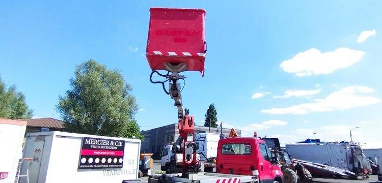 MULTITEL DAILY AVEC NACELLE MULTITEL MX170 16M – DIESEL – 2124 HEURES – 41260 KMS ROUGE EL-198-NQ