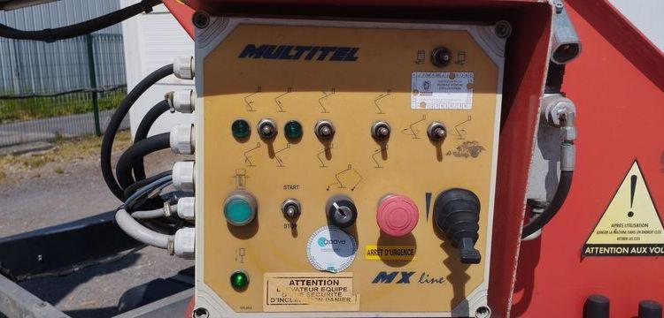 MULTITEL DAILY AVEC NACELLE MULTITEL MX170 16M – DIESEL – 2124 HEURES – 41260 KMS ROUGE EL-198-NQ