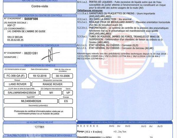 LAND ROVER RANGE ROVER SPORT SUPERCHARGED 4WD 4,2 396CH NOIR FC-358-QA