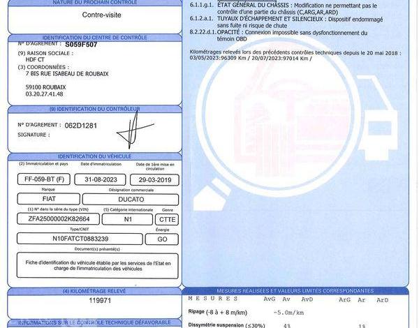 FIAT DUCATO FOURGON MAXI 3.5 2.3 MJT 130 L2H2 BLANC FF-059-BT