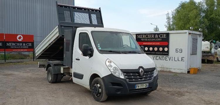 RENAULT MASTER 3 2,3D 16V ENERGY 130 CV BENNE AVEC COFFRE ACIER DIESEL – 107585 KMS BLANC FH-777-CB