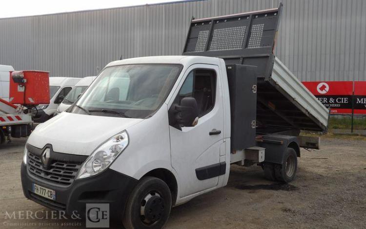 RENAULT MASTER 3 2,3D 16V ENERGY 130 CV BENNE AVEC COFFRE ACIER DIESEL – 107585 KMS BLANC FH-777-CB