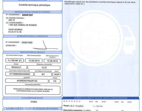 RENAULT CLIO BUSINESS REVERSIBLE TCE 90 BLANC FJ-768-MF