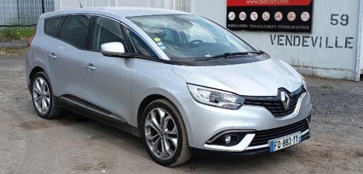 RENAULT GRAND SCENIC IV 1.7 BLUEDCI 120 BUSINESS DIESEL – 160387 KMS – ANNEE 2020 GRIS FQ-883-YY
