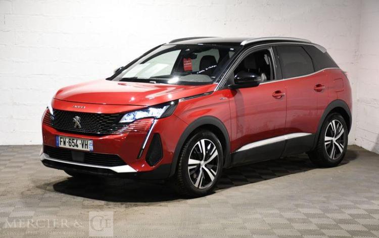 PEUGEOT 3008 1,6 HYBRID 225H PHEV GT PACK E-EAT BVA ROUGE FW-654-VH