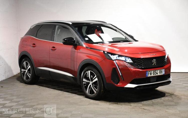 PEUGEOT 3008 1,6 HYBRID 225H PHEV GT PACK E-EAT BVA ROUGE FW-654-VH