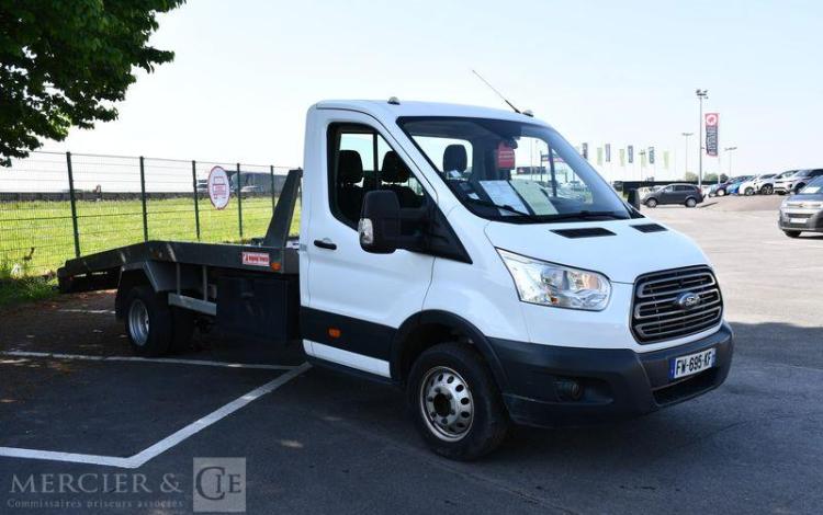 FORD TRANSIT DEPANNEUSE DIESEL – PTAC : 3,5 TONNES- 65551 KMS – ANNEE 2021 BLANC FW-695-KF