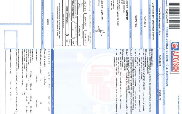 DACIA SANDERO 1,0 SCE 65 ACCESS BLANC GA-719-GF