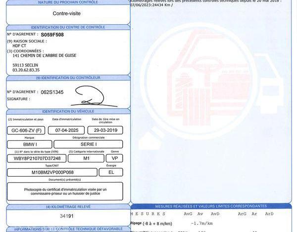 BMW I3 ELECTRIC 170CH 102PPM 120AH  ATELIER BVA BLANC GC-606-ZV