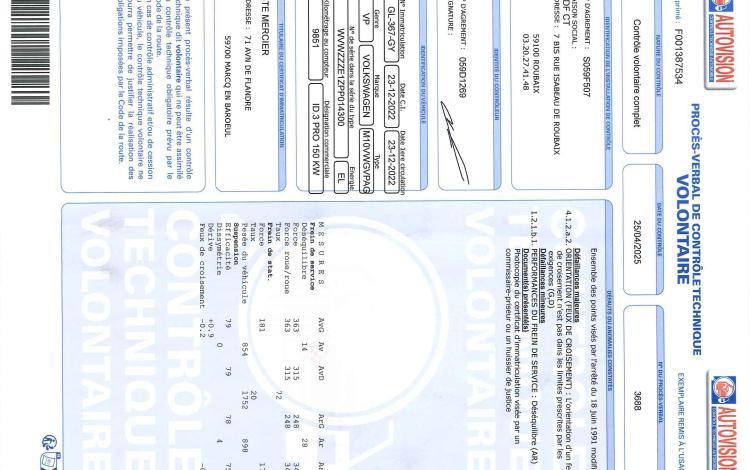 VOLKSWAGEN ID-3 ELECTRIC 205 58kWh PRO BVA GRIS GL-367-GY