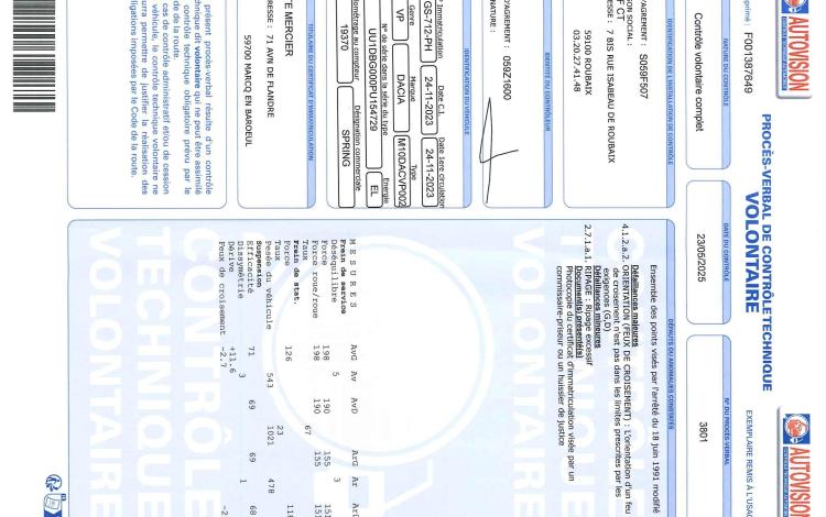 DACIA SPRING EXTREME 68CH 26kWh BLEU GS-712-PH