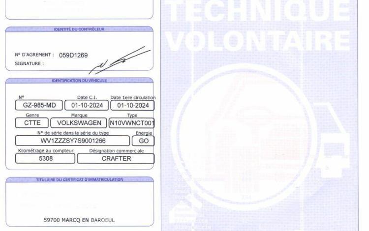 VOLKSWAGEN CRAFTER VAN 35 L3H3 11M3 TRAC 2,0 TDI 140 BLANC GZ-985-MD