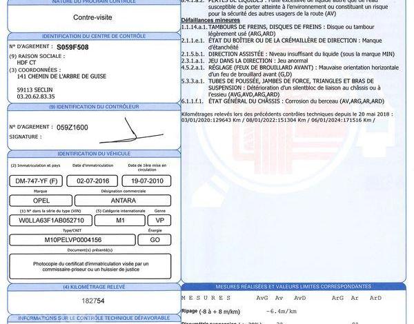 OPEL ANTARA 2.0 CDTI 150 COSMO  BVA GRIS DM-747-YF