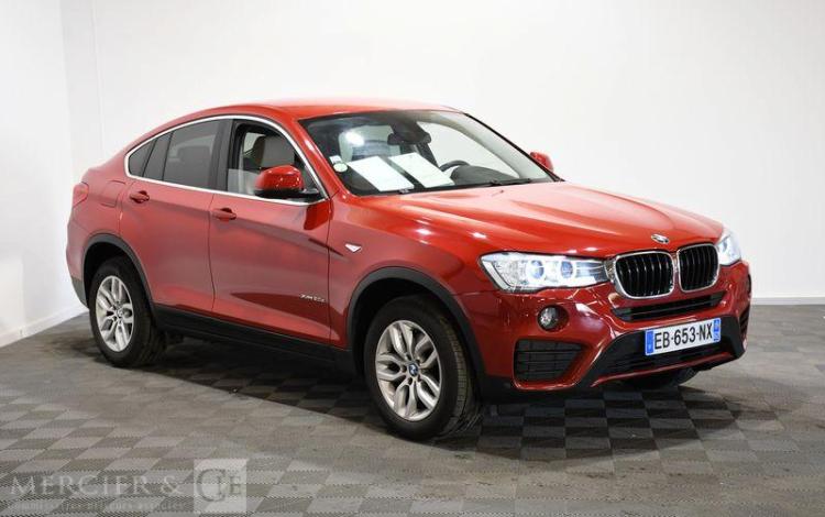 BMW X4 2.0 D 190 LOUNGE PLUS XDRIVE BVA ROUGE EB-653-NX