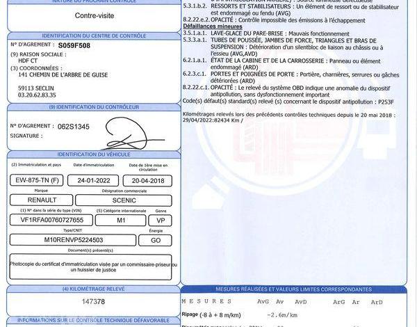 RENAULT GRAND SCENIC BUSINESS ENERGY DCI 130 BLEU EW-875-TN