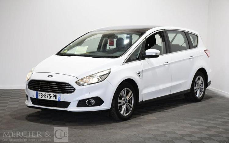 FORD S-MAX 2,0 TDCI 150CH TITANIUM POWERSHIFT BVA S&S BLANC FB-875-PB