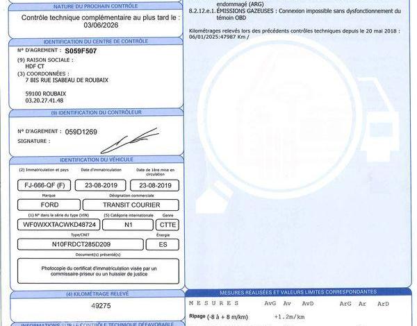 FORD COURIER FOURGON 1.0 ECOBOOST 100 TREND NOIR FJ-666-QF