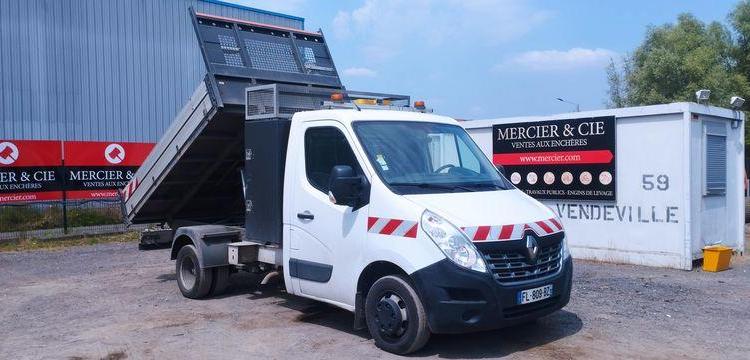 RENAULT MASTER R3500RJ 2.3 DCI 16V 165CV ENERGY BENNE AVEC COFFRE  ACIER DIESEL BLANC FL-809-BZ