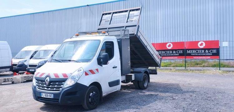 RENAULT MASTER R3500RJ 2.3 DCI 16V 165CV ENERGY BENNE AVEC COFFRE  ACIER DIESEL BLANC FL-809-BZ