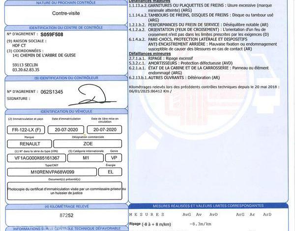 RENAULT ZOE E-TECH ELEC LIFE R110 BLEU FR-122-LX