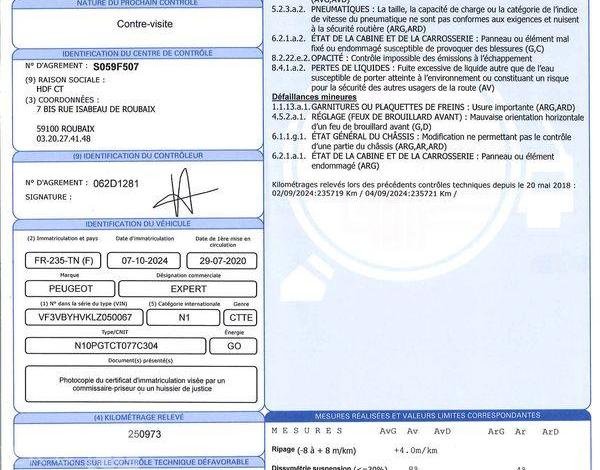 PEUGEOT EXPERT L1H1 120CH STANDARD BLANC FR-235-TN