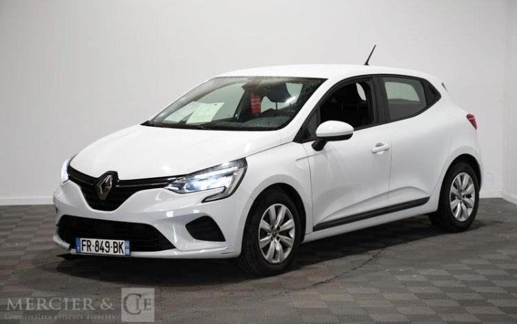 RENAULT CLIO V SOCIETE 1.5 BLUEDCI 85 AIR NAVI BLANC FR-849-BK