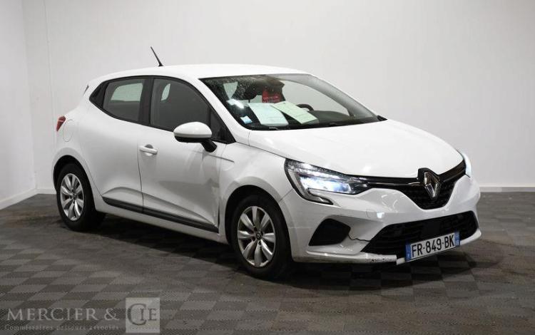 RENAULT CLIO V SOCIETE 1.5 BLUEDCI 85 AIR NAVI BLANC FR-849-BK