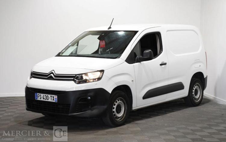 CITROEN BERLINGO 1.5 BLUEHDI 100 650KG M L1 DRIVER vente à pro immo police BLANC FS-430-TX