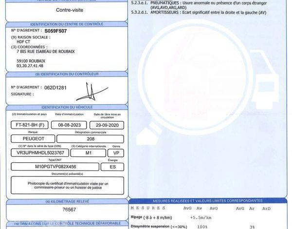 PEUGEOT 208 1.2 PURETECH 75CH  LIKE BLANC FT-821-BH