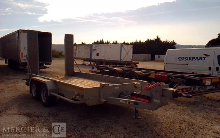 HUBIERE REMORQUE PL PORTE ENGIN 2 ESSIEUX PTAC 8T ALU FV-271-EN